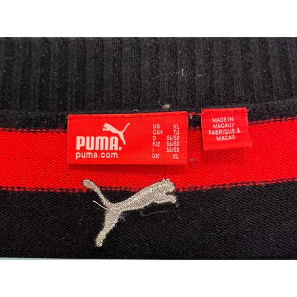Puma Scuderia Toro Rosso Red Bull Racing Black Red Stripe Sweater  Mens Size XL - Picture 4 of 9